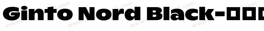 Ginto Nord Black字体转换